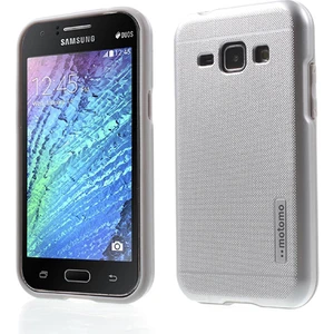 Samsung Galaxy J1 Ace Kılıf Motomo Sert Arka Kapak Gri