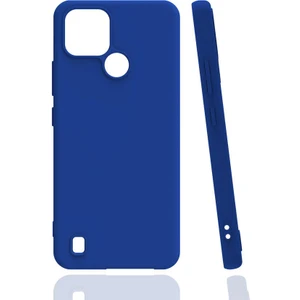 Realme C21 Kılıf Soft ve Pürüzsüz Yüzey Ipeksi Silikon Kapak Hopy