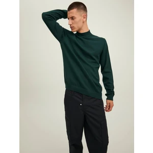 Jack & Jones Yarım Balıkçı Koyu Yeşil Erkek Kazak 12190170