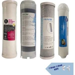 Ihlas Aura Cebilon 101 MC Housingli Su Arıtma Cihazlarına Uyumlu 4'lü Lüx Filtre Seti