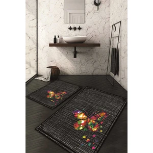 Napoli Home Dijital Baskılı Kaymaz Taban Yıkanabilir 2'li Klozet Takımı Banyo Paspası NDKZ-HS-377