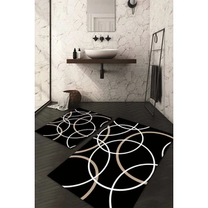 Napoli Home Dijital Baskılı Kaymaz Taban Yıkanabilir 2'li Klozet Takımı Banyo Paspası NDKZ-SD-992