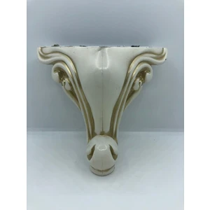 Plastik, 14 cm Krem-Gold Efektli Baza,koltuk,mobilya Ayağı (4 Adet)