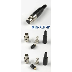 4 Pin Mini Xlr Dişi Konnektör