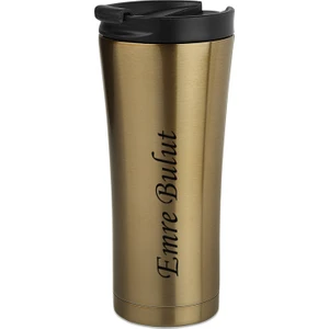 NRD Life Kişiye Özel Isim Baskılı Çelik Termos Mug Bardak Gold ( 500 ml )