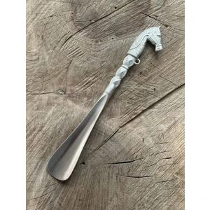 Gümüş Renk Ayakkabı Çekeceği Pirinç Ayakkabı Çekecek Kerata 28CM