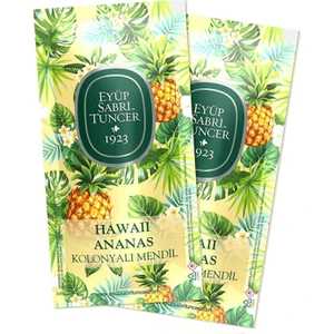 Eyüp Sabri Tuncer Hawaii Ananas Tekli Kolonyalı Mendil 50 Adet (Küçük Boy