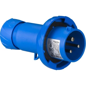 Electric PKX32M723, Düz Fiş, 3X32 Amper, Monofaze, 2p+T, IP67, Hızlı Bağlantı