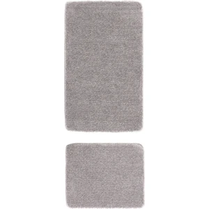 Mino Kaydırmaz Taban Gri 2li Banyo Paspası 60 x 100 - 50 x 60