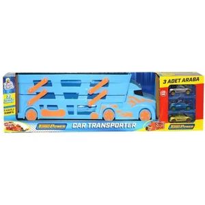 King Toys 3 Katlı Sürat Pistli Tır 3 Arabalı Çocuklar Için Garaj Otopark Yarış Pisti Eğitici Oyun Seti