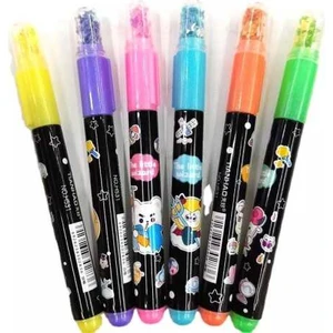 Gezegen Simli Şekilli Forforlu Kalem 6 Renk