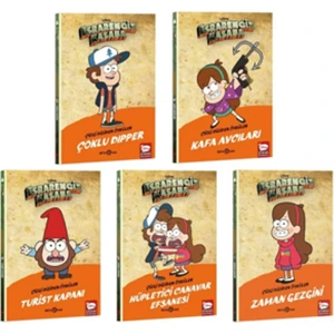 Disney:Esrarengiz Kasaba Gizem Kulübü:Çoklu Gezgini - Çoklu Dipper - Hüpletici Canavar Efsanesi - Turist Kapanı - 5 Kitap