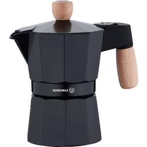 Etna 3 Fincan Siyah Moka Pot 150 ml