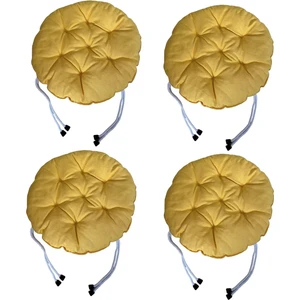 Yuvarlak Tabure Minderi - Puf Minder 4 Adet - 40 cm Çapında