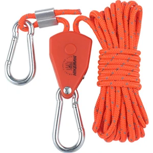 Kasnak Ratchet Halat Askı Rüzgar Ipi Gevşek Kanıtı Için Güçlendirilmiş Metal Dişliler 4mm 4m Turuncu (Yurt Dışından)