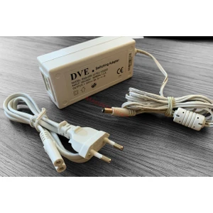 Ata Elektronik EMAK Hugin Micro Plus Yazar Kasa Pos Cihazı Uyumlu Adaptörü Şarj Cihazı 12V 5A Dve Beyaz