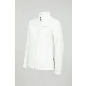 Peridot Tam Fermuarlı Kadın Polar Sweatshirt Beyaz 2ASPRD11050