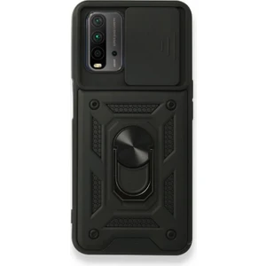 Xiaomi Redmi 9t Kılıf Yüzüklü Standlı Kamera Korumalı Pars