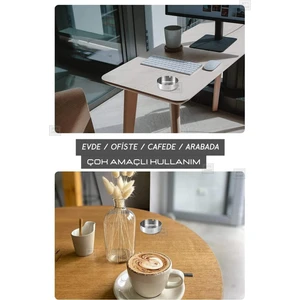 Jet’s Home Tekli Küllük 8 cm Paslanmaz Çelik Kül Tablası Sigara Küllüğü