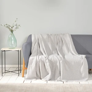 Karaca Home Bety Gri Koltuk Örtüsü Tv Battaniyesi Tek Kişilik 170 cm x 210 cm