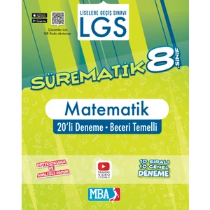 Evrensel İletişim Yayınları 8.Sınıf  Sürematik Matematik 20'li Deneme