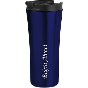 NRD Life Kişiye Özel Isim Baskılı Çelik Termos Mug Bardak Lacivert ( 500 ml )
