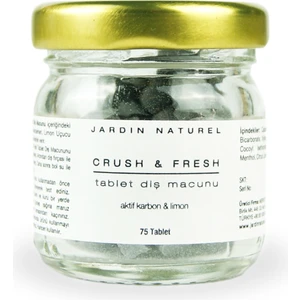 Jardin Naturel Crush & Fresh | Tablet Diş Macunu Aktif Karbon&Limon