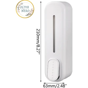 Oliva Nero Beyaz Sıvı Sabunluk 350 ml Duvara Monte  Sağlam