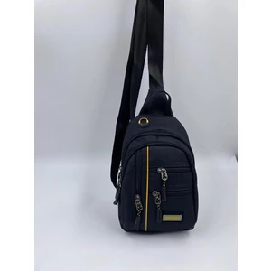 Çapraz Sırt Omuz Göğüs Su Geçirmez Askılı Unisex Siyah Çanta
