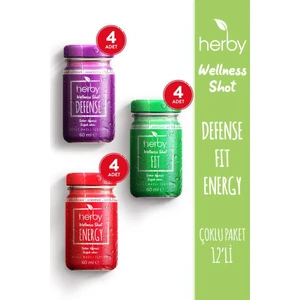 Wellness Shot 12'li Deneme Paketi Bitki Bazlı İçecek 60 ml