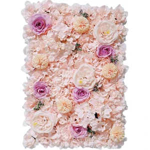 Yapay Ipek Çiçekler Duvar Paneli Düğün Parti Çiçek Zemin Pembe (Yurt Dışından)