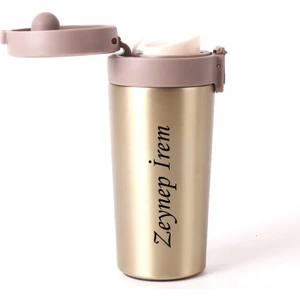 NRD Life Hediyelik Termos Kişiye Özel İsim Baskılı Çelik 380 ml Termos Mug