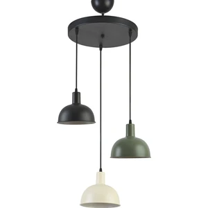 Marley Modern Tasarım Cafe Mutfak Salon Krem Siyah Yeşil Renk 3 Lü Avize