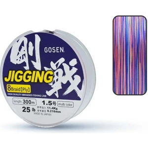 Gosen Jigging 8 Braid 300 Mt. Multicolor Ip Misina
