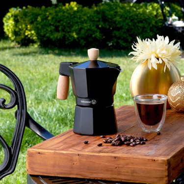 Korkmaz Etna 3 Fincan Siyah Moka Pot 150 ml Fiyatı