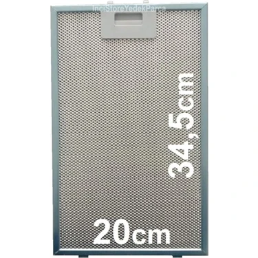 Bosch Alüminyum Yağ Filtresi 20 x 34,5 cm Aspiratör Filtre Türkiye Menşeli Yedek