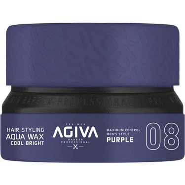 Agiva Wax Cool Bright Mor 08 155ml Serin Parlak Özellikli Saç Bakım