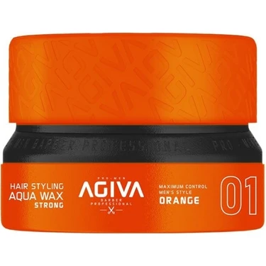Agiva 155 ml Wax Islak Etkili No: 01 Turuncu Renkli Saç Şekillendirme