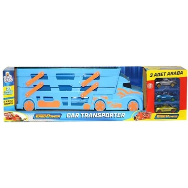 Polesie King Toys 3 Katlı Sürat Pistli Tır 3 Arabalı Çocuklar Için Garaj Otopark Yarış Pisti