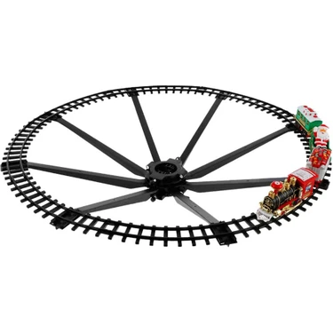 Bawei Noel Tren Seti Track Müzikal Ses Işıkları Dekorasyonu (Yurt