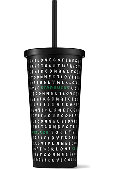 Starbucks Starbucks® Paslanmaz Çelik Harfli Siyah Soğuk Içecek Bardağı 473 ml - 11139682