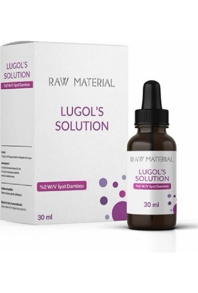 Raw Material Lugol's Solution Iyot %2 Damla 30 ml x 2 Adet