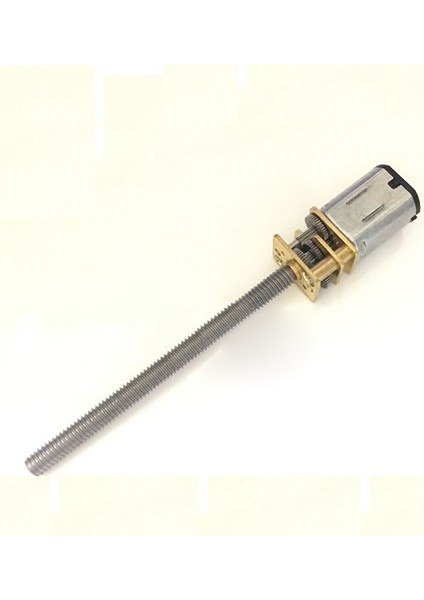 N20 6V 500RMP 12MM Redüktörlü Dc Motor Vidalı Uzun Mil M4 Vida