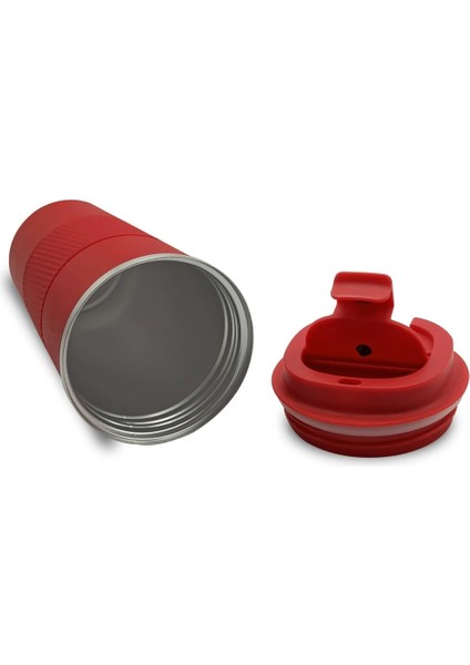 Hediyelik Kişiye Özel İsim Baskılı Çelik Termos Termos Mug Kupa Kırmızı (500 ml )