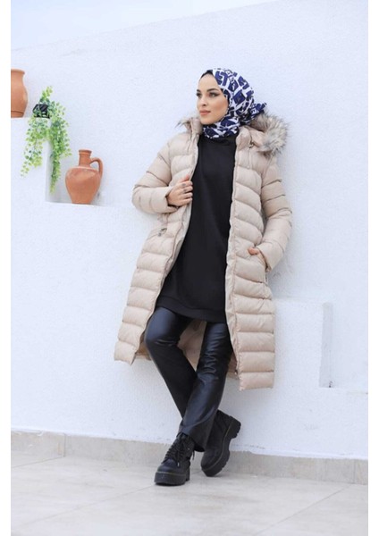 Kmkkombin Bayan Uzun Spor Şişme Mont fiyatları