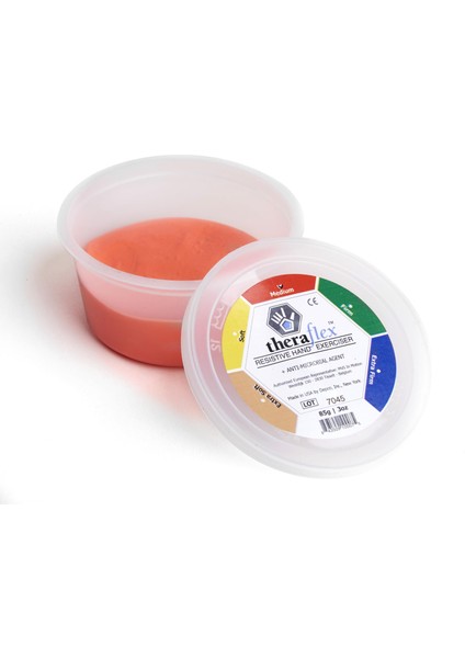 El Egzersiz Hamuru Kırmızı Renk ( Orta)