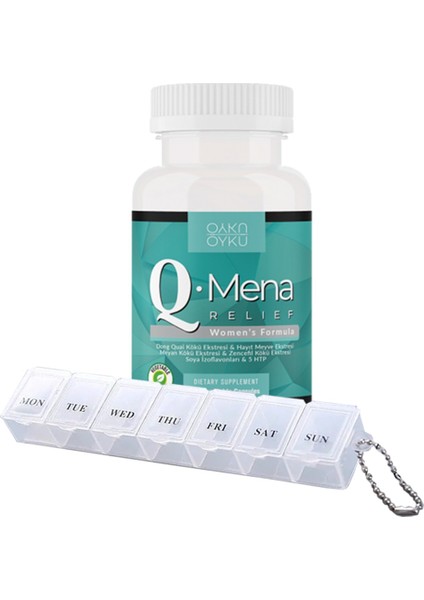 Öykü Q-Mena -30 Kapsül 1 Kutu - İlaç Kutusu Hediye