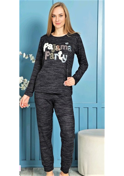 Örme Pijama Takım/ Ev Giyim Navy Blue