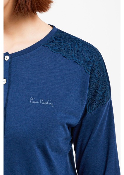 8447 Mavisi Uzun Kol Pijama Takım fırsatları