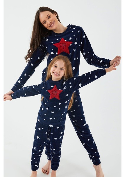 2271 Shine Lacivert Kız Çocuk Uzun Kol Pijama Takım fiyatları